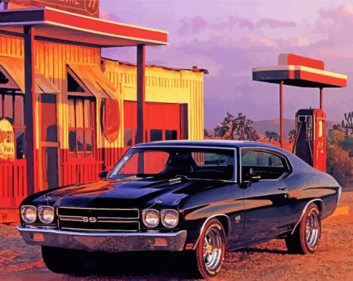 Chevy Chevelle Ss Art Diamond Painting