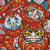 Chinese Daruma Dolls Diamond Paintings