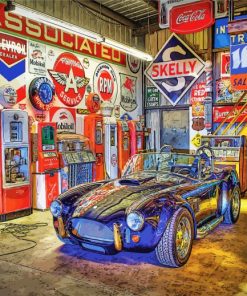 Classic Car Garage Diamond Painting