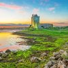 Dunguaire Castle Sunset Diamond Painting