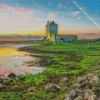 Dunguaire Castle Sunset Diamond Painting