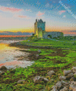 Dunguaire Castle Sunset Diamond Painting