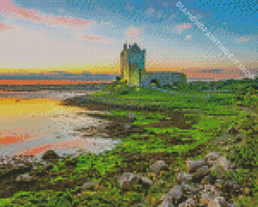 Dunguaire Castle Sunset Diamond Painting