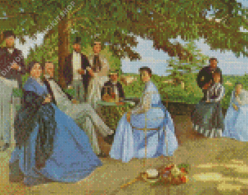 Family Reunion By Frederic Bazille Diamond Painting