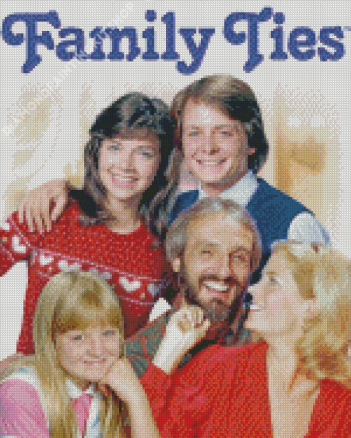 Family Ties Sitcom Poster Diamond Paintings