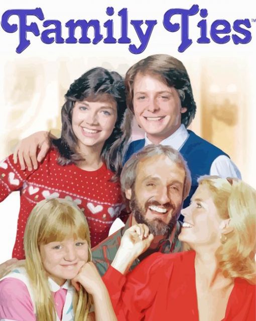 Family Ties Sitcom Poster Diamond Paintings