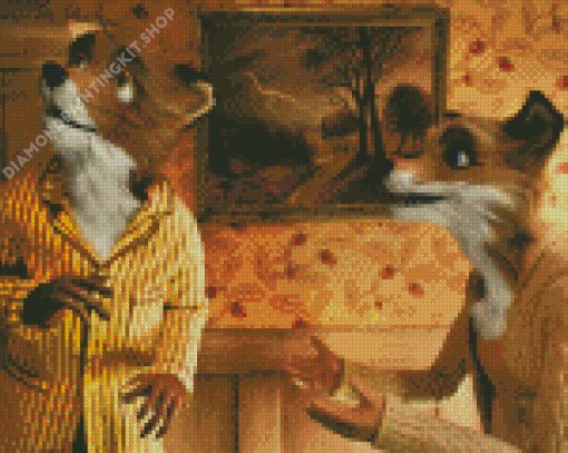 Fantastic Mr Fox Characters Diamond Paintings