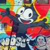 Felix The Cat Graffiti Diamond Painting