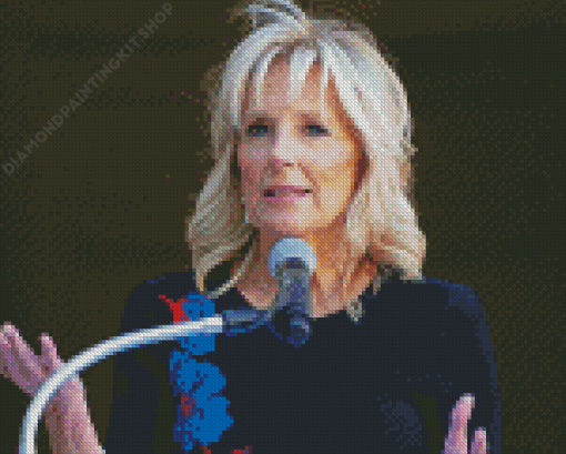 First Lady Jill Biden Diamond Painting