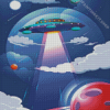 Flying Saucer Art Diamond Paintings