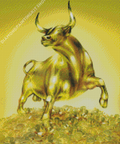 Gold Bull Diamond Paintings