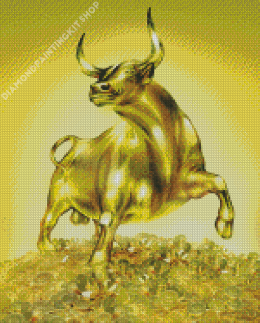 Gold Bull Diamond Paintings