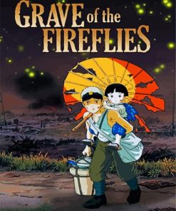 Grave Of The Fireflies Vintage Anime Diamond Paintings