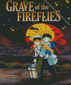 Grave Of The Fireflies Vintage Anime Diamond Paintings