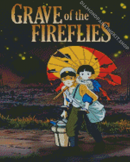 Grave Of The Fireflies Vintage Anime Diamond Paintings