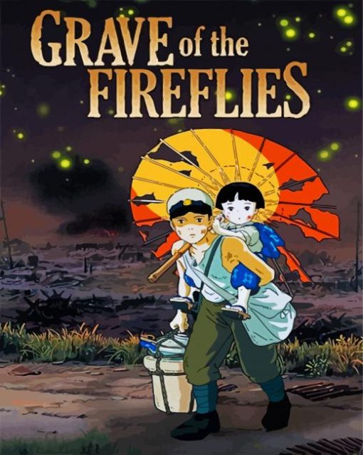 Grave Of The Fireflies Vintage Anime Diamond Paintings