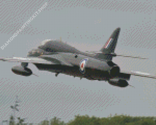 Hawker Hunter Aircraft Bomber Diamond Painting