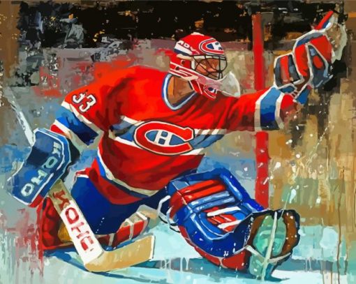 Hockey Canada Player Art Diamond Paintings