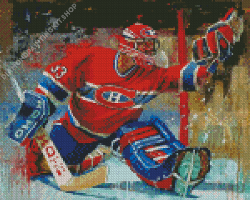 Hockey Canada Player Art Diamond Paintings