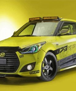 Hyundai Veloster Sport Car Diamond Paintings