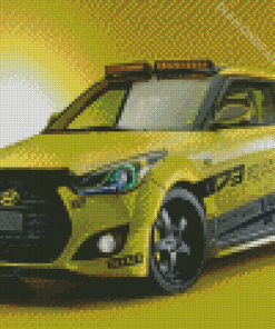 Hyundai Veloster Sport Car Diamond Paintings