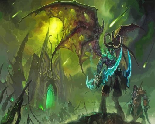 Illidan Stormrage Warcraft Character Diamond Painting