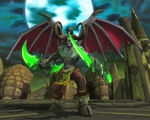 Illidan Stormrage Character Diamond Painting