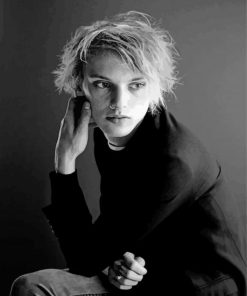 Jamie Campbell Bower Black And White Diamond Paintings