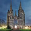 Lichfield Cathedral Night Diamond Painting