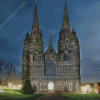 Lichfield Cathedral Night Diamond Painting