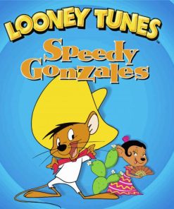 Looney Tunes Speedy Gonzales Poster Diamond Painting