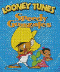 Looney Tunes Speedy Gonzales Poster Diamond Painting