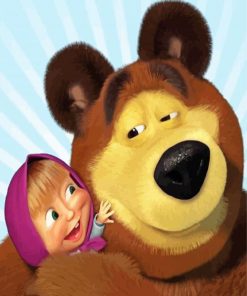 Masha And The Bear Diamond Paintings