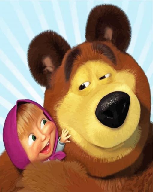 Masha And The Bear Diamond Paintings