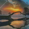 Misty Sunrise Lake Diamond Painting