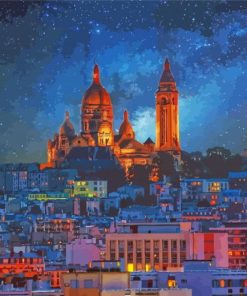 Montmartre At Night Diamond Paintings