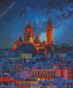 Montmartre At Night Diamond Paintings