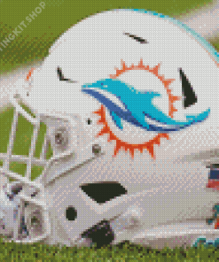 NFL Miami Dolphins Helmet Diamond Painting