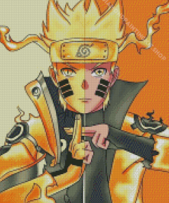 Naruto Nine Tails Sage Mode Diamond Paintings