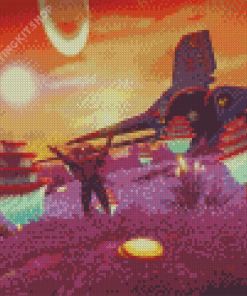 No Mans Sky Game Scene Diamond Painting