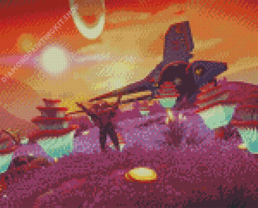 No Mans Sky Game Scene Diamond Painting