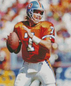 Player John Elway Diamond Painting