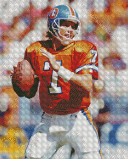 Player John Elway Diamond Painting