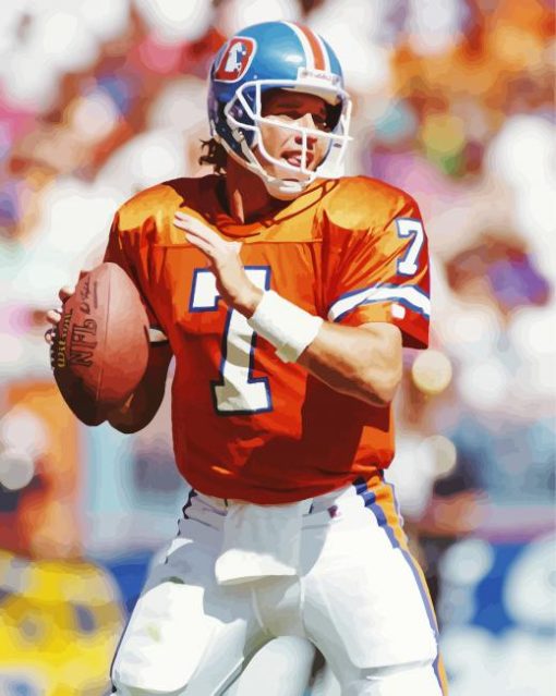 Player John Elway Diamond Painting