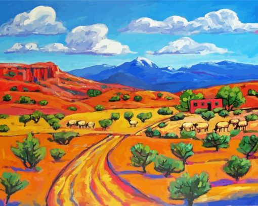 Pueblo Landscapes Diamond Painting