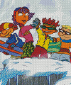 Rocket Power In Snow Diamond Painting