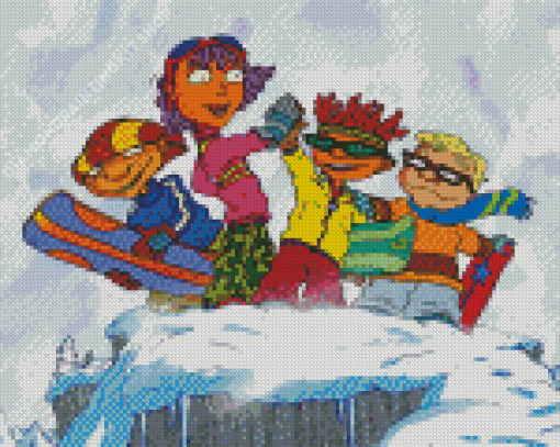 Rocket Power In Snow Diamond Painting