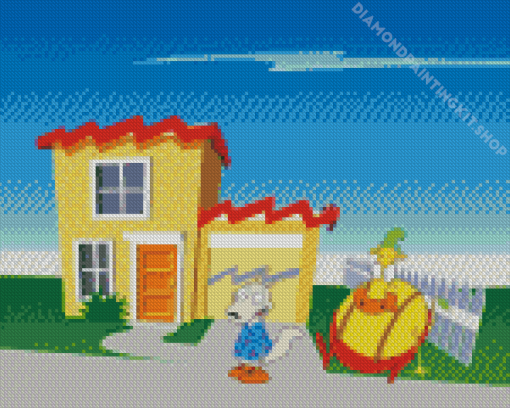 Rockos Modern Life Cartoon Diamond Painting