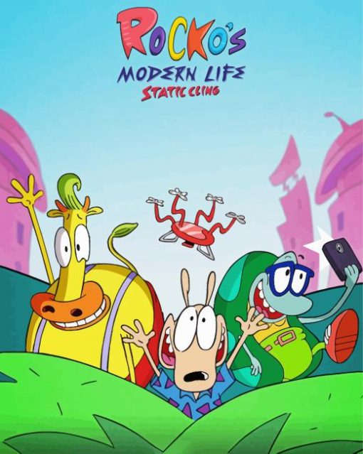 Rockos Modern Life Movie Poster Diamond Painting