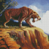 Saber Tooth Tiger Art Diamond Paintings